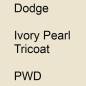 Preview: Dodge, Ivory Pearl Tricoat, PWD.